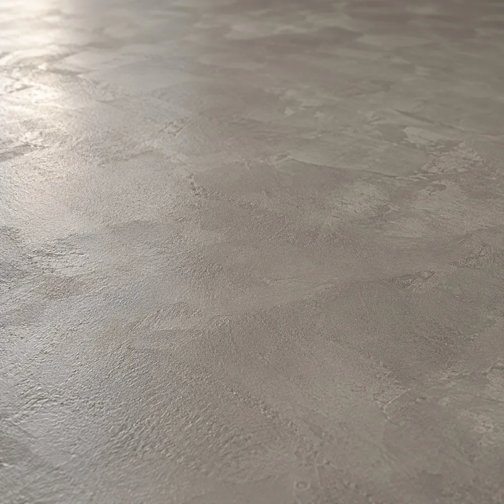 Gros plan sur la texture nuancée d'un sol en béton ciré